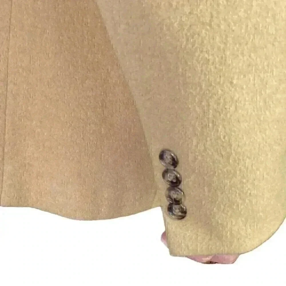 La Crosse Blazer Sport Coat Men 44L Long Beige Tan 2 Button Camel Hair Wool